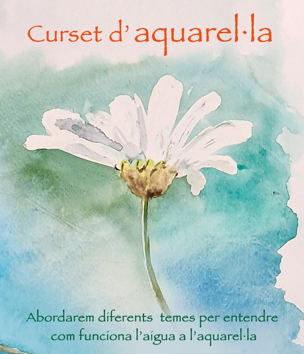 cartell curso aquarel.la catala
